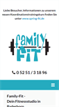 Mobile Screenshot of family-fit.de